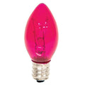 Pink Replacement Bulb Candelabra Base 5 W (Pack of 4)