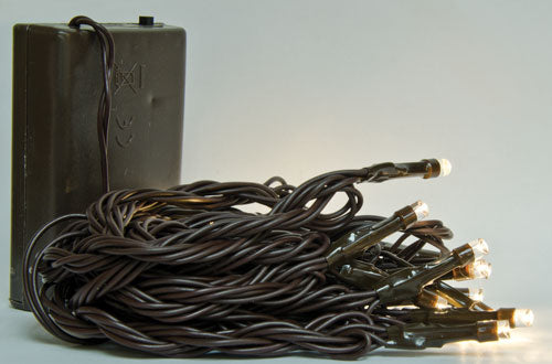 LED Battery Twinkle Lights Brown Cord 20ct  (Pack of 4)
