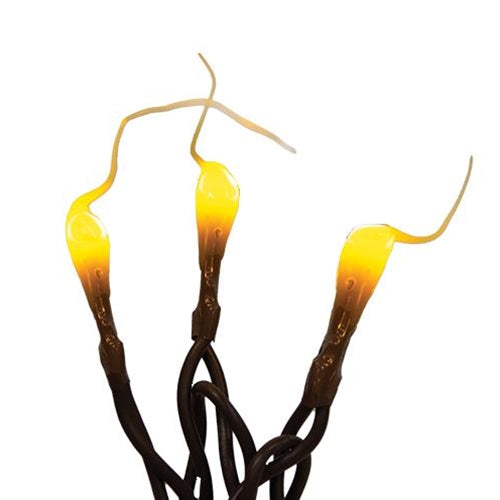 Warm Silicone Teeny Lights Brown Cord 35ct