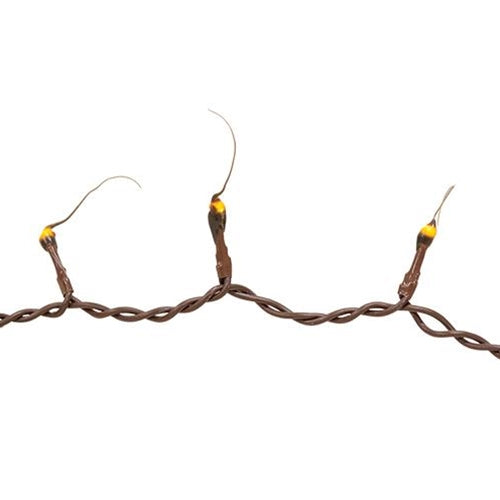 Brown Silicone Teeny Lights  Brown Cord 50ct