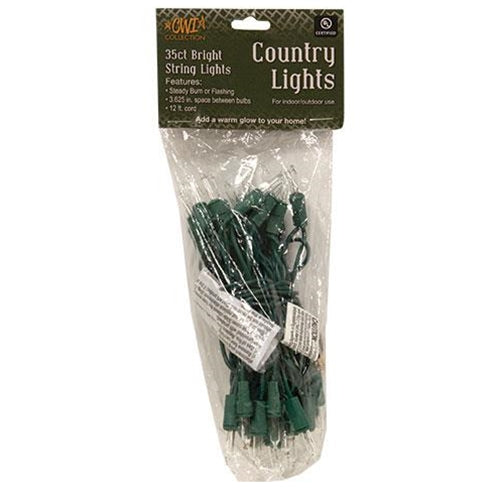Light Set Green Cord 35ct (Pack of 4)