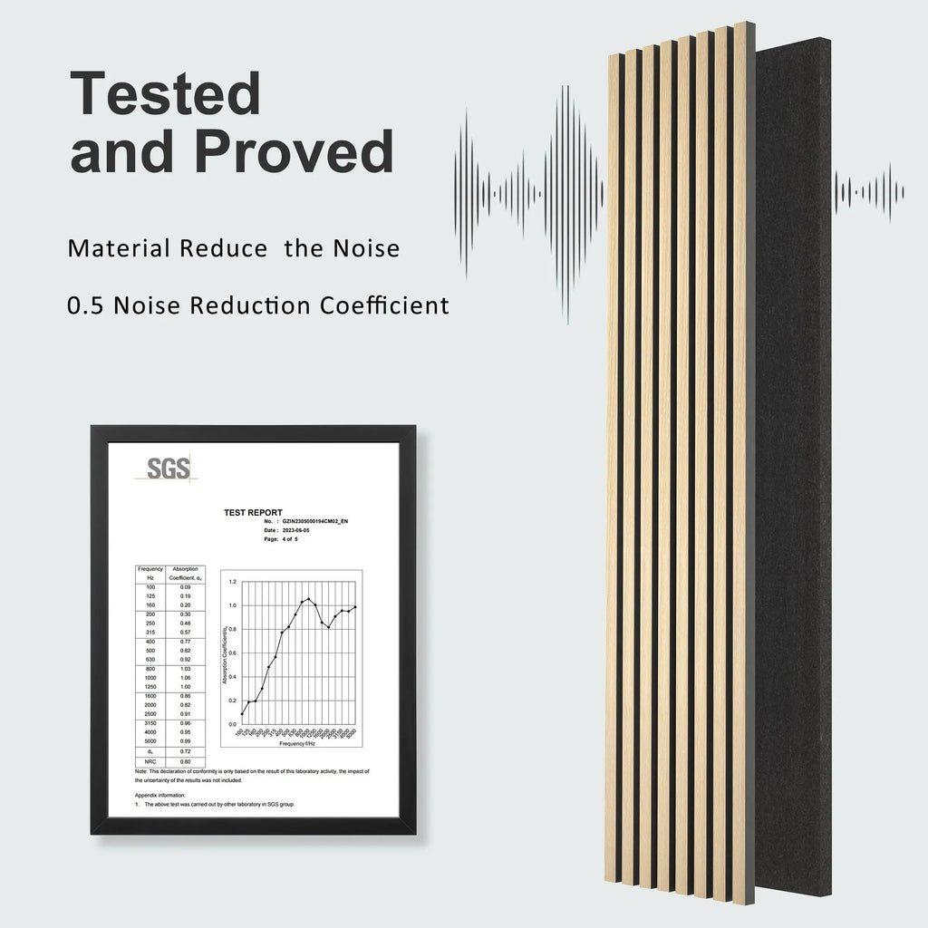 MDF Acoustic Slat Wood Wall Panels
