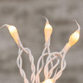 White Silicone Tipped Lights on White Cord 20 ct