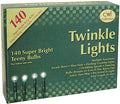 Twinkle Lights Green Cord 140 ct