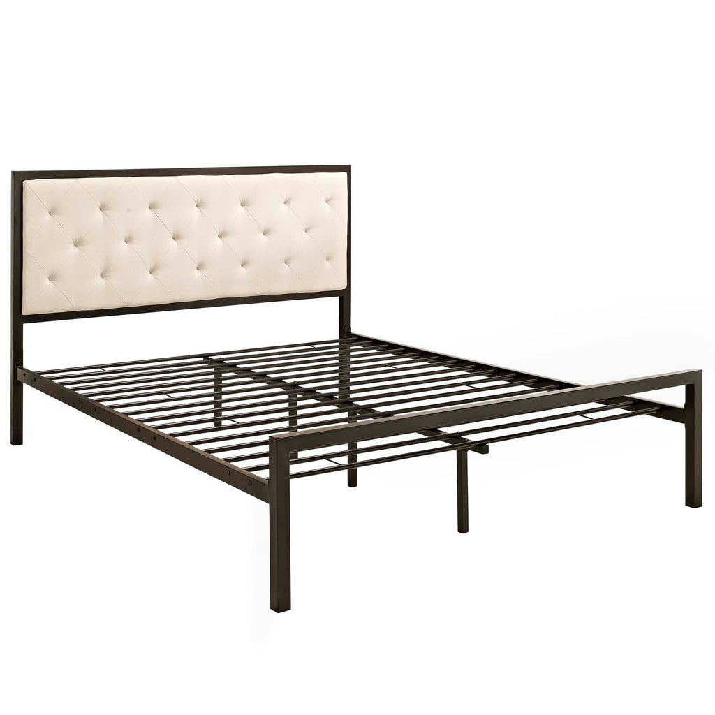 Mia Fabric Queen Bed by Modway
