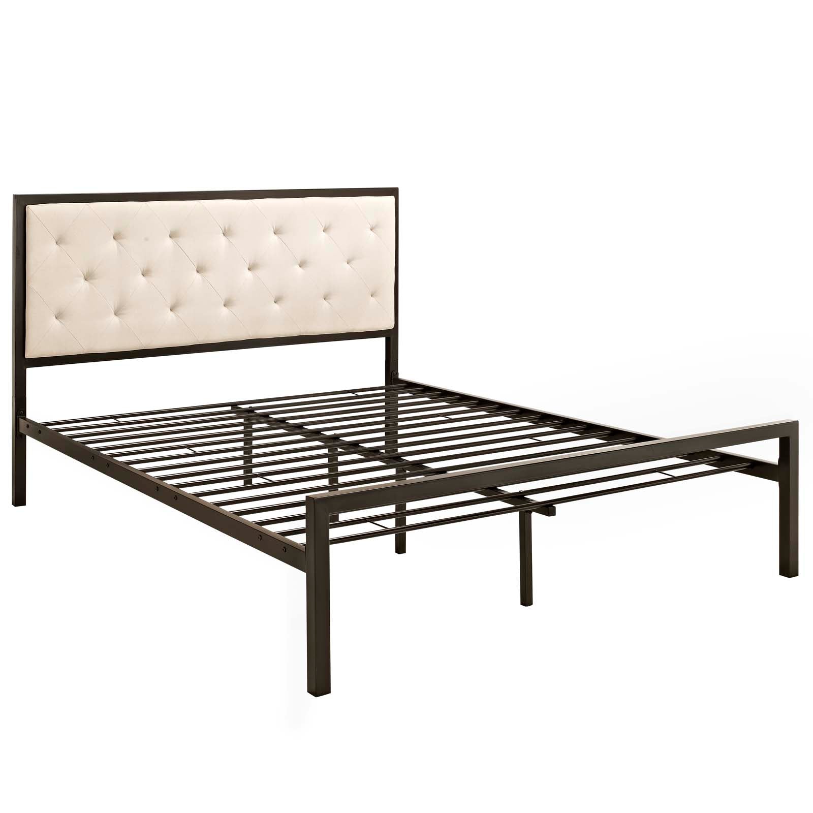 Mia Fabric Queen Bed by Modway