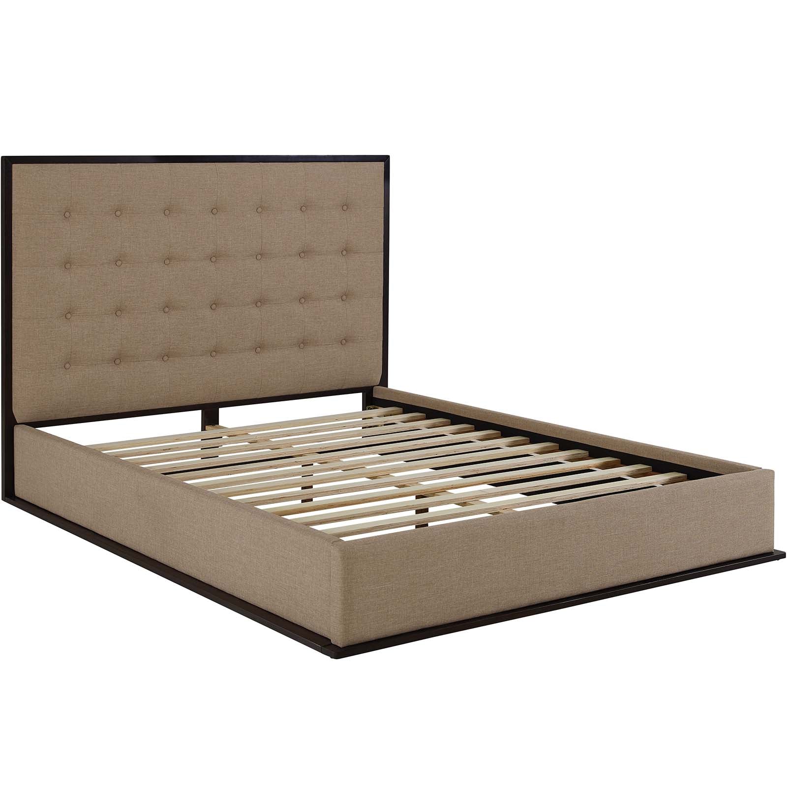 Madeline Upholstered Fabric Queen Bed Frame by Modway