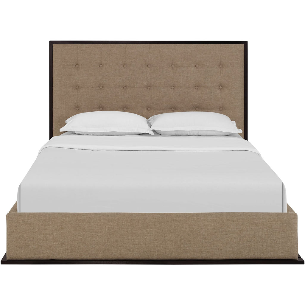 Madeline Upholstered Fabric Queen Bed Frame by Modway