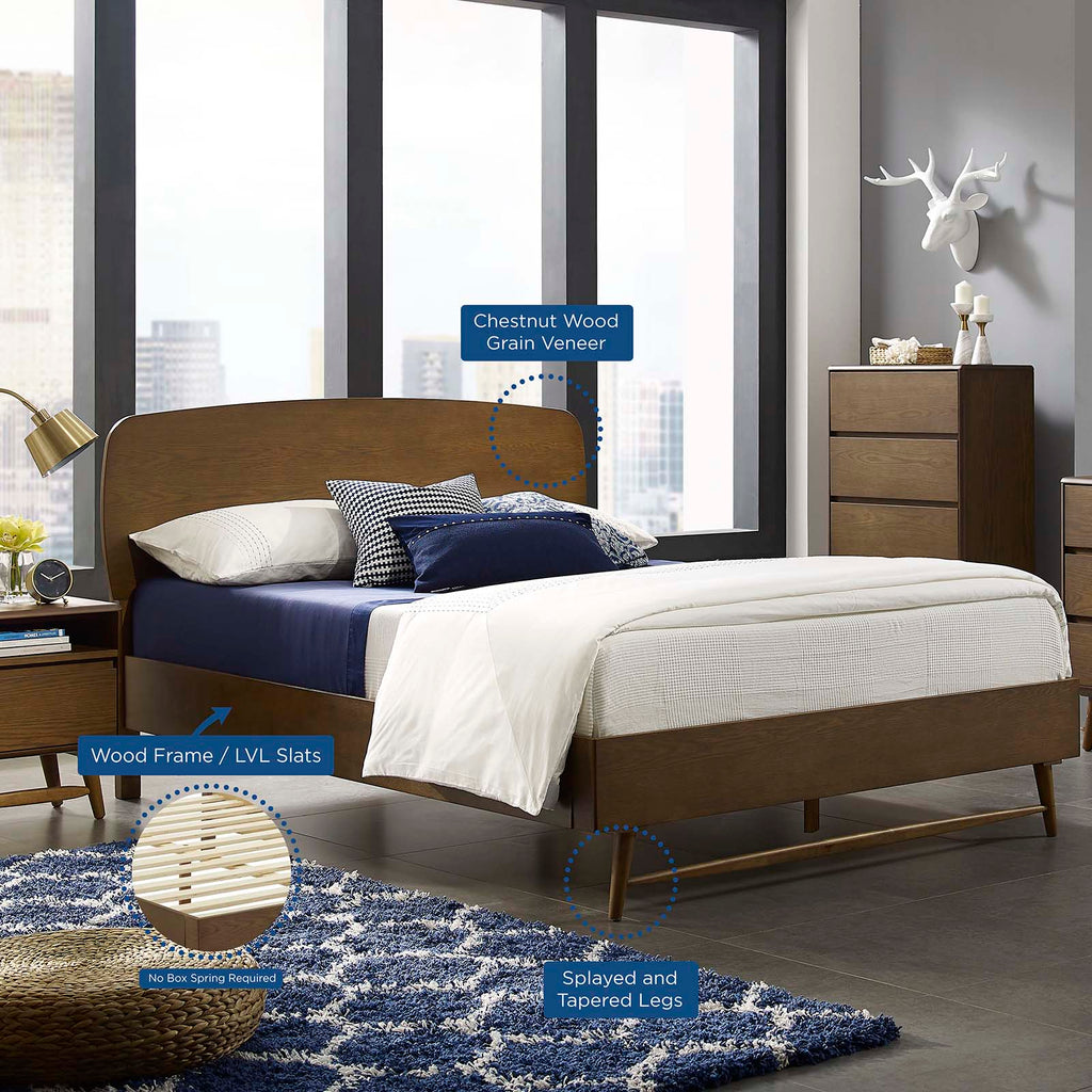 Talwyn Queen Wood Bed by Modway