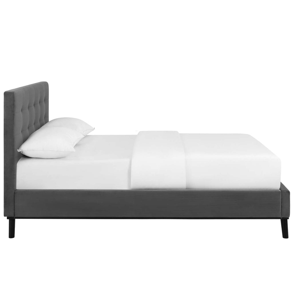 McKenzie Biscuit Tufted Performance Velvet Queen Platform Bed by Modway