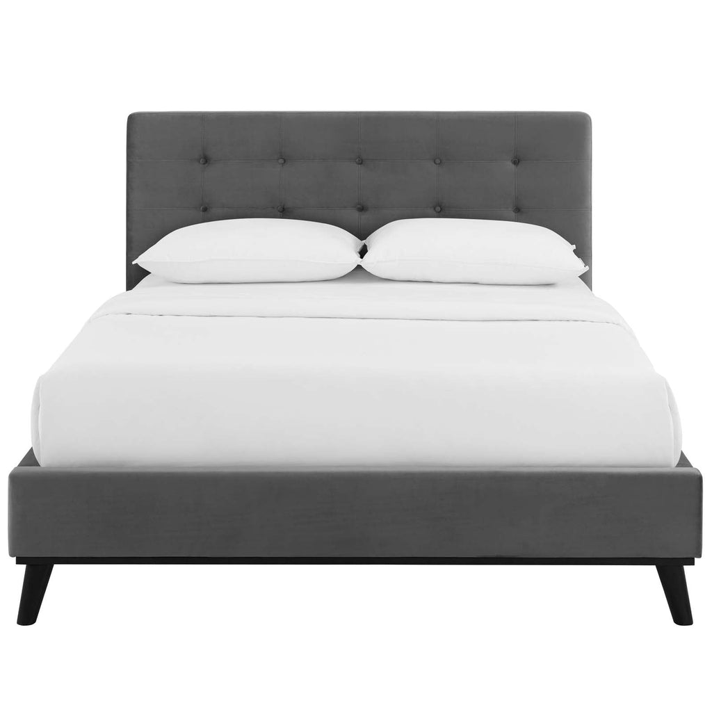 McKenzie Biscuit Tufted Performance Velvet Queen Platform Bed by Modway