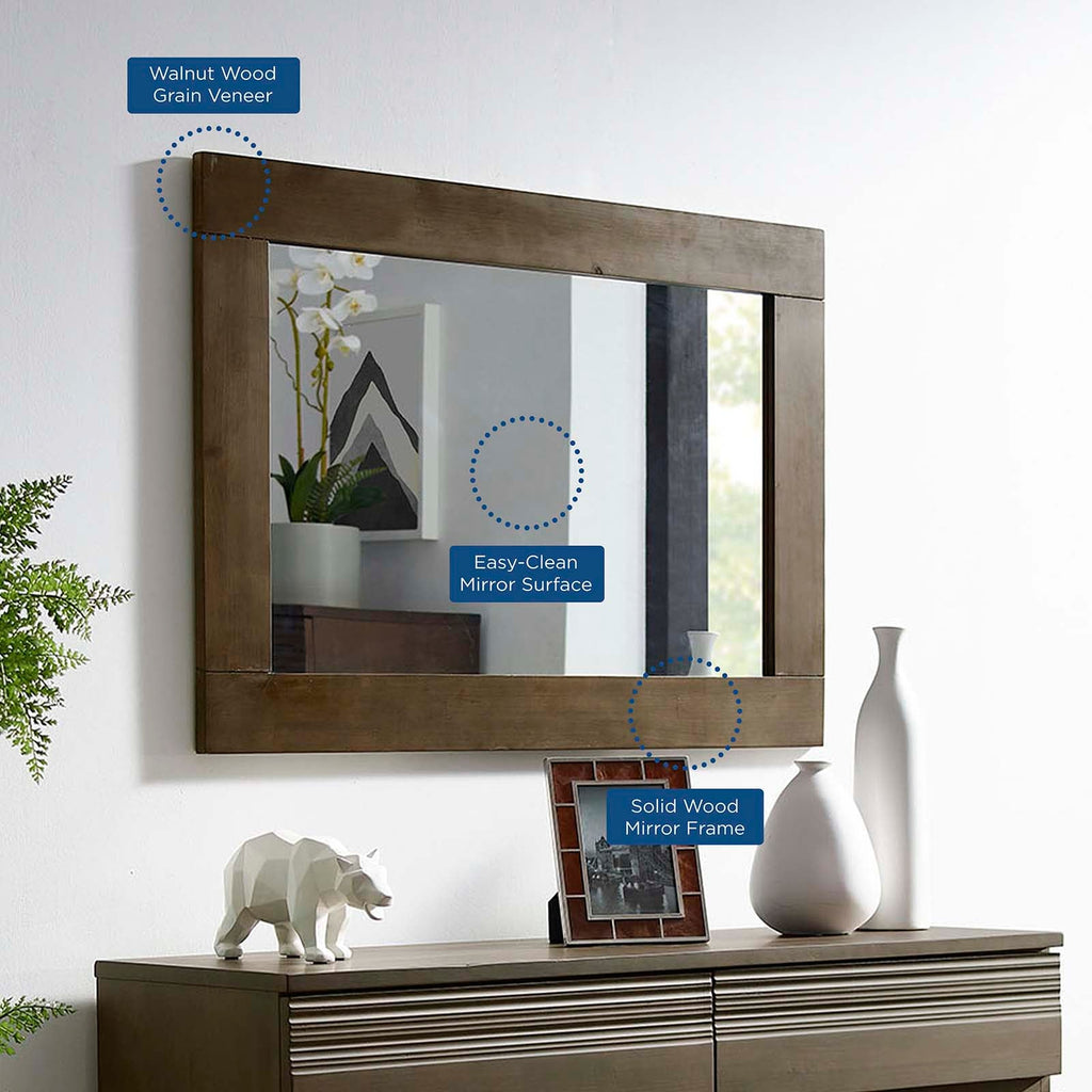 Everly Wood Frame Mirror by Modway