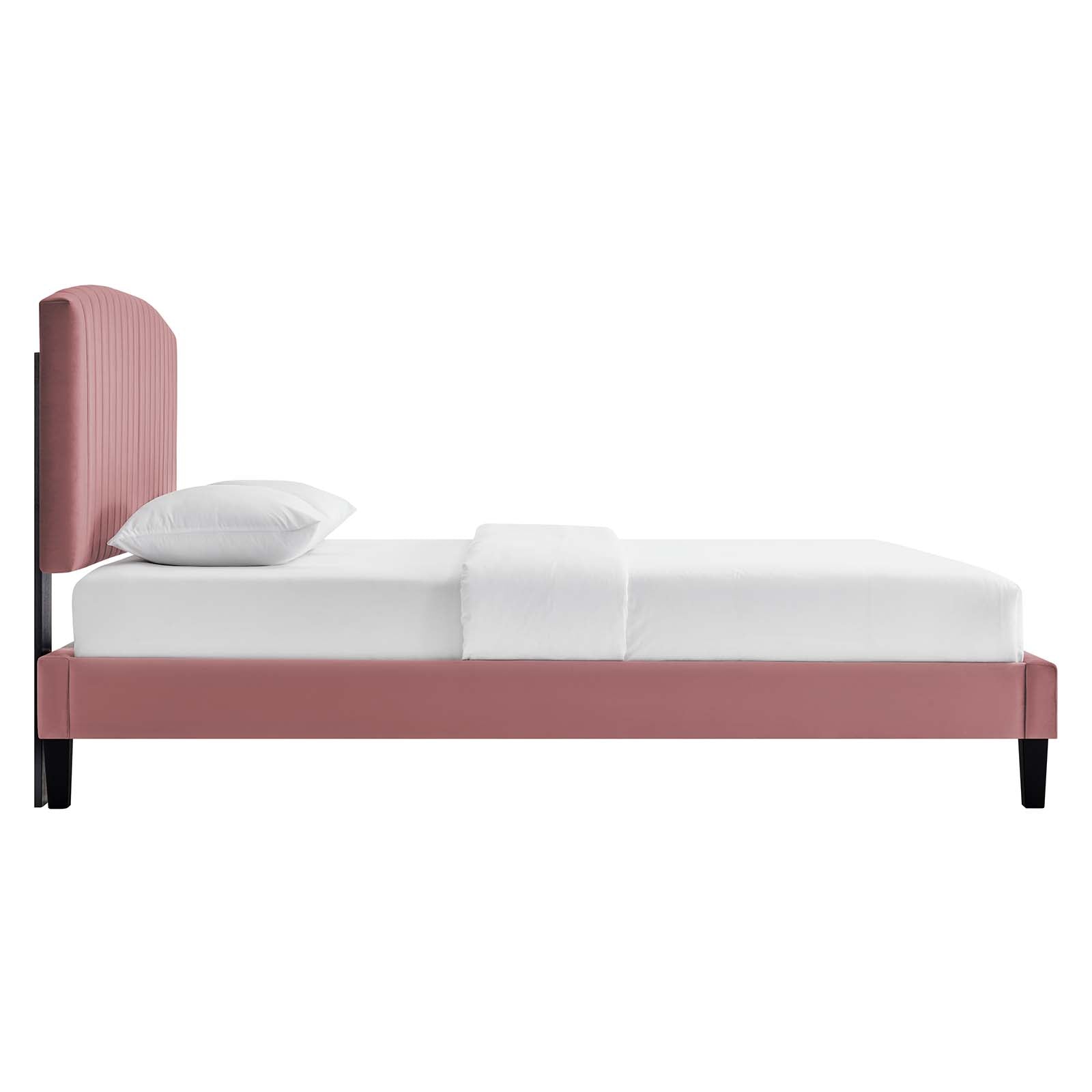 Alessi Performance Velvet Queen Platform Bed by Modway