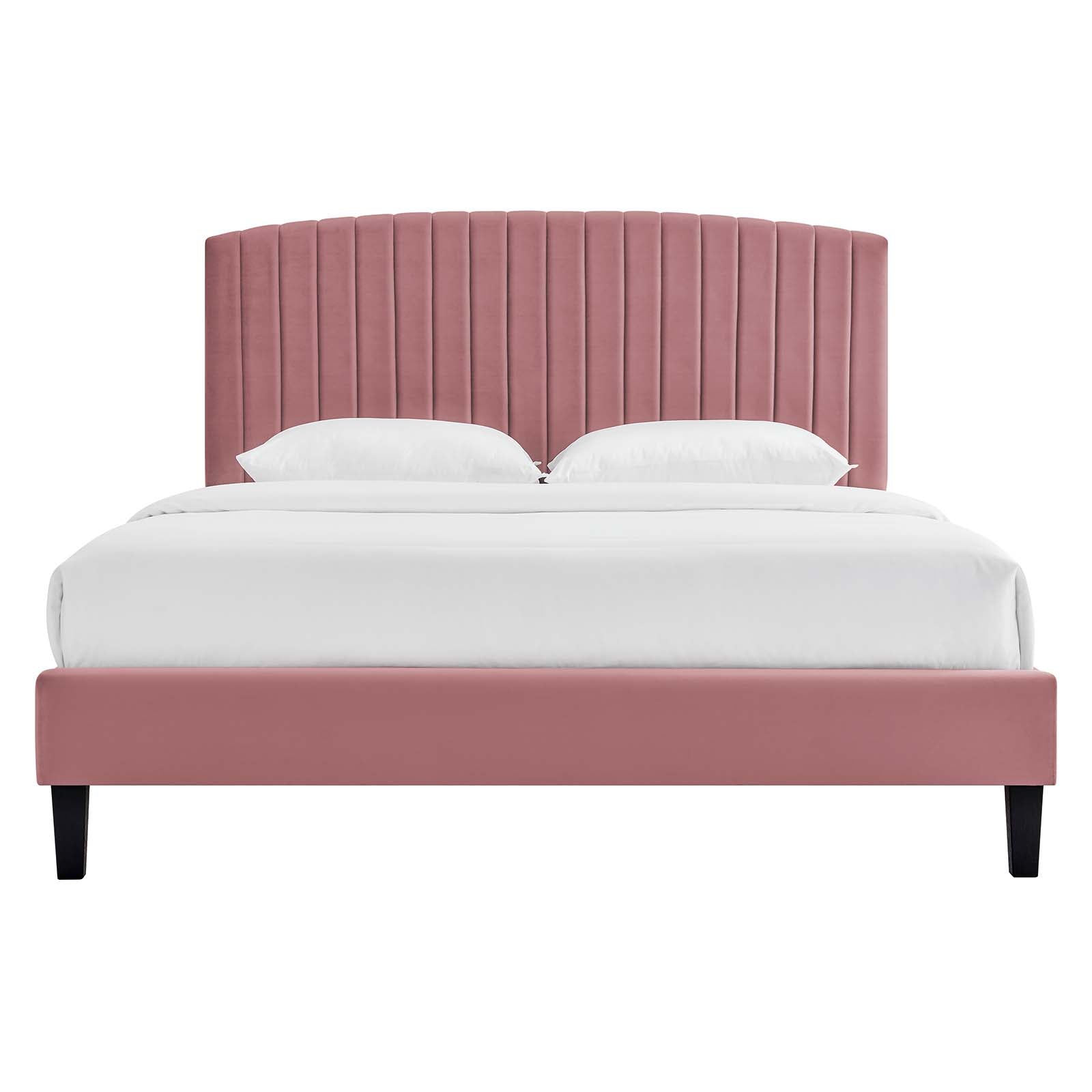 Alessi Performance Velvet Queen Platform Bed by Modway