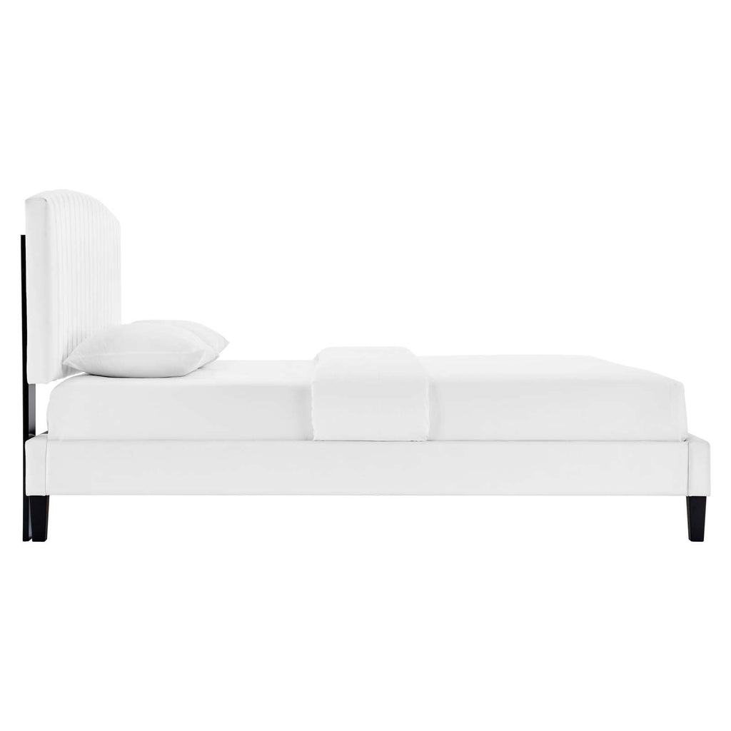 Alessi Performance Velvet Queen Platform Bed by Modway