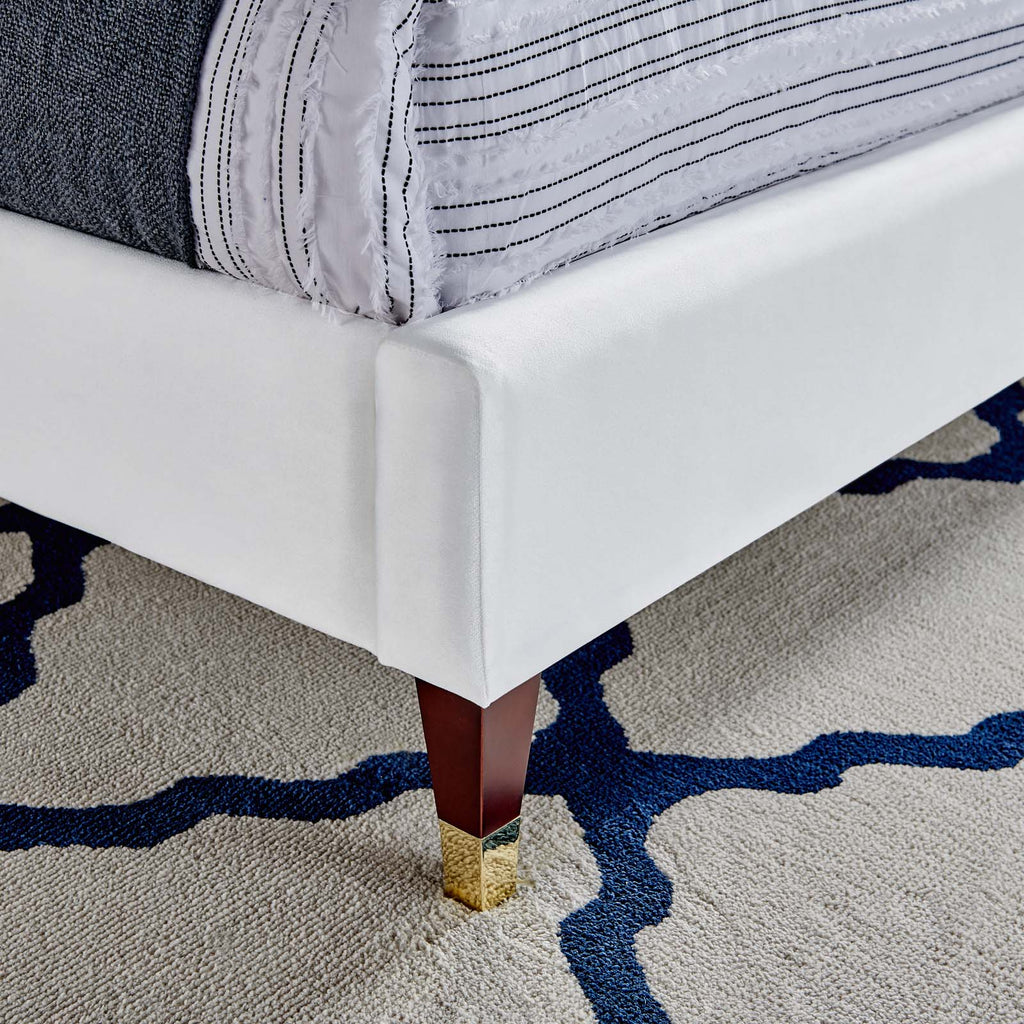 Roxanne Performance Velvet Queen Platform Bed by Modway