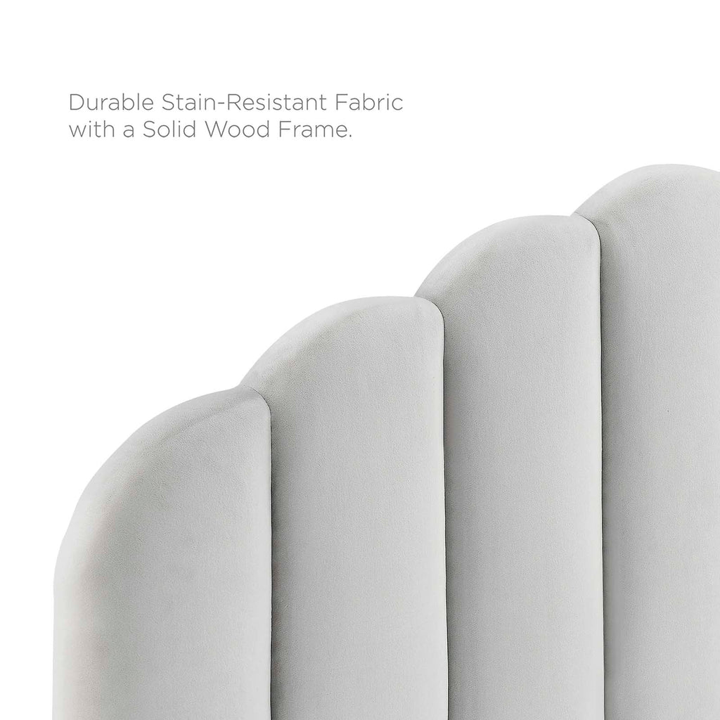 Daisy Performance Velvet Queen Platform Bed by Modway