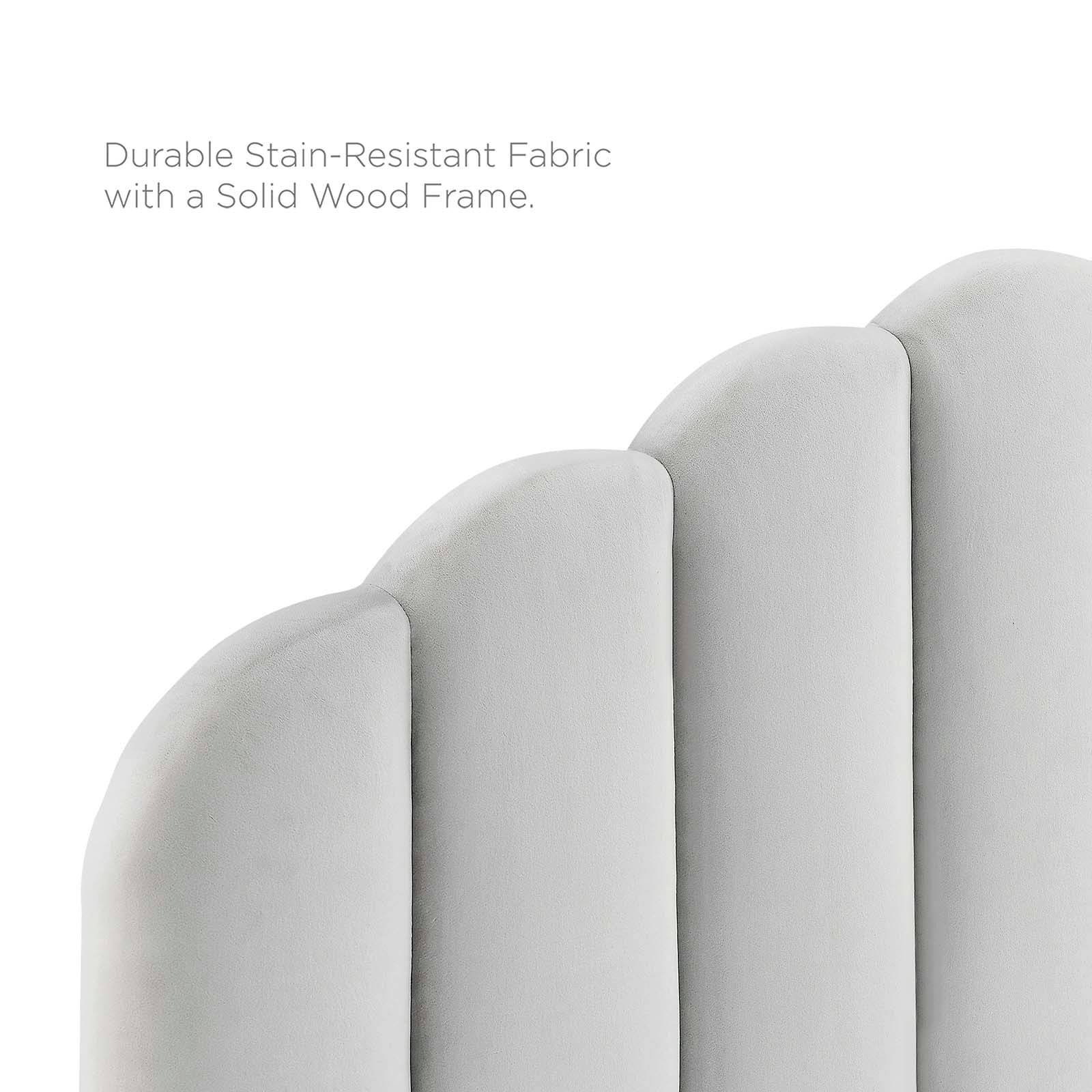 Daisy Performance Velvet Queen Platform Bed by Modway