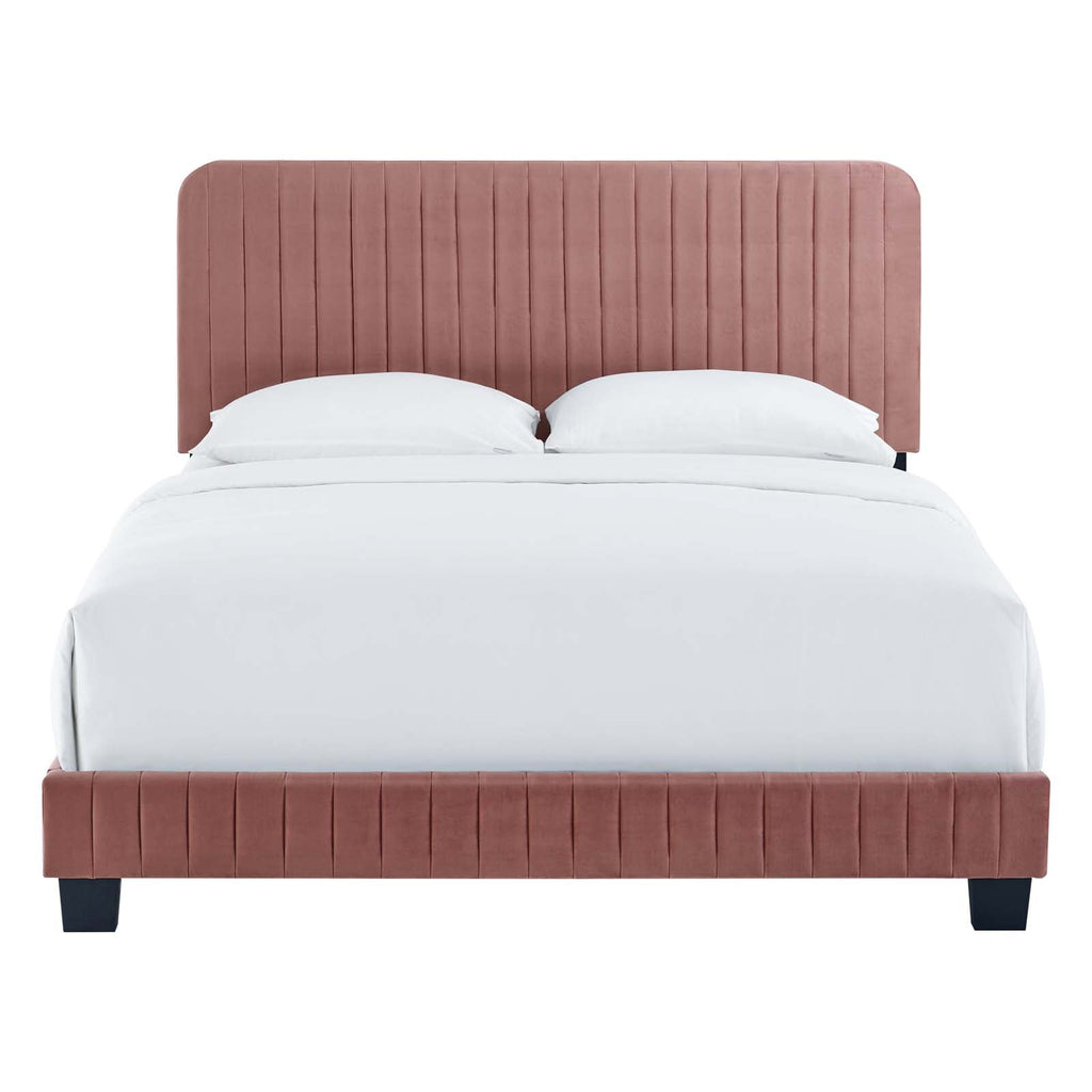 Celine Channel Tufted Performance Velvet King Bed by Modway