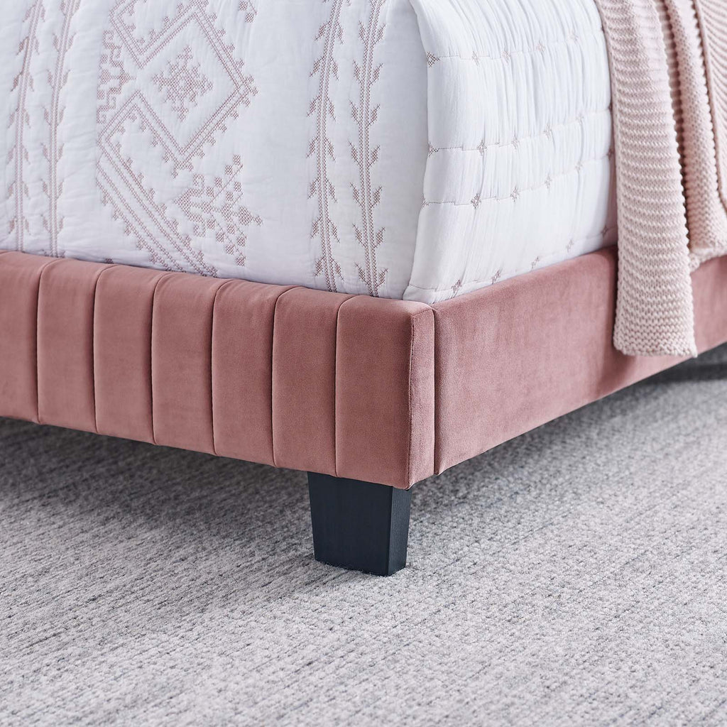 Celine Channel Tufted Performance Velvet King Bed by Modway