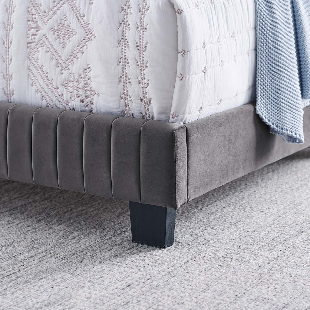 Celine Channel Tufted Performance Velvet King Bed by Modway