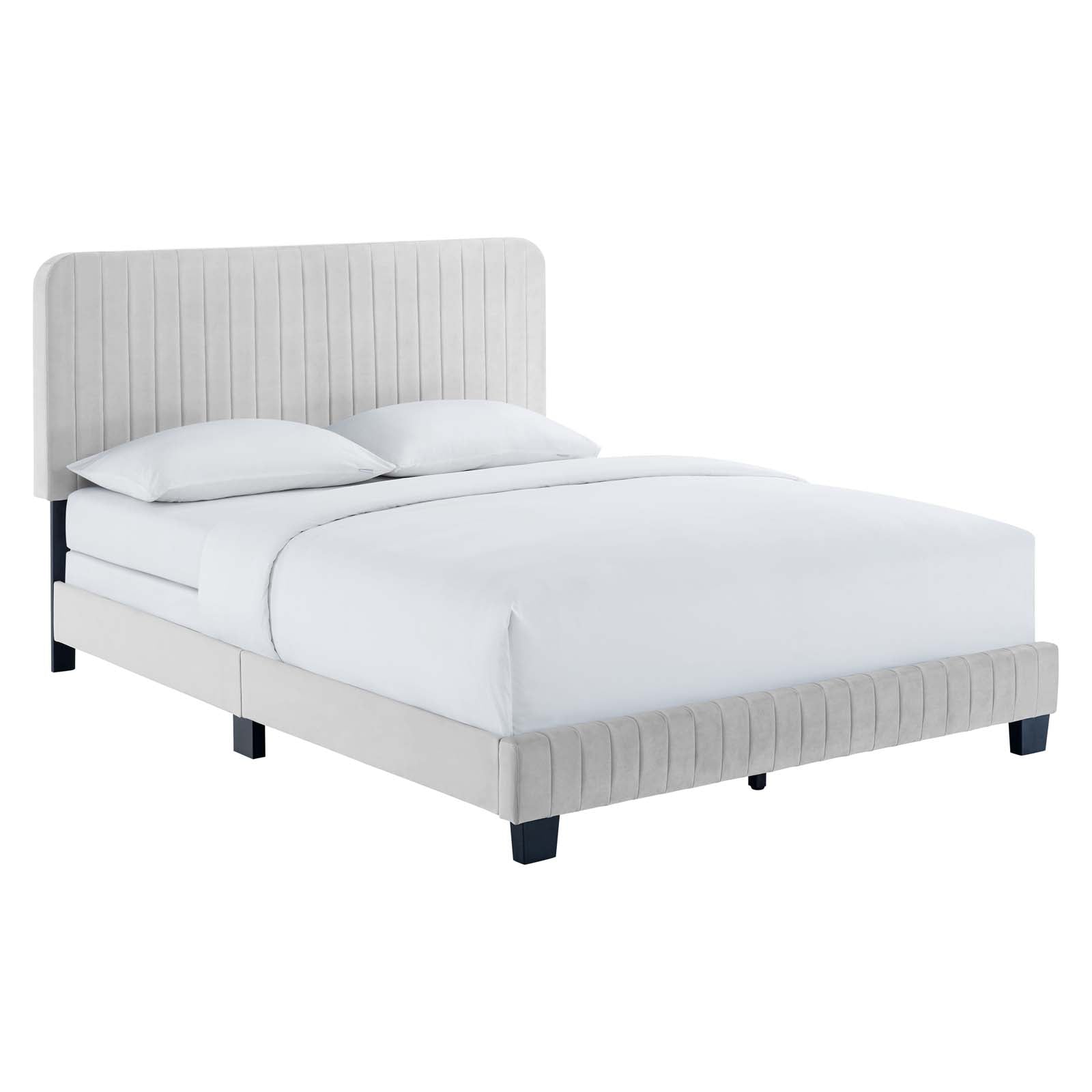 Celine Channel Tufted Performance Velvet King Bed by Modway