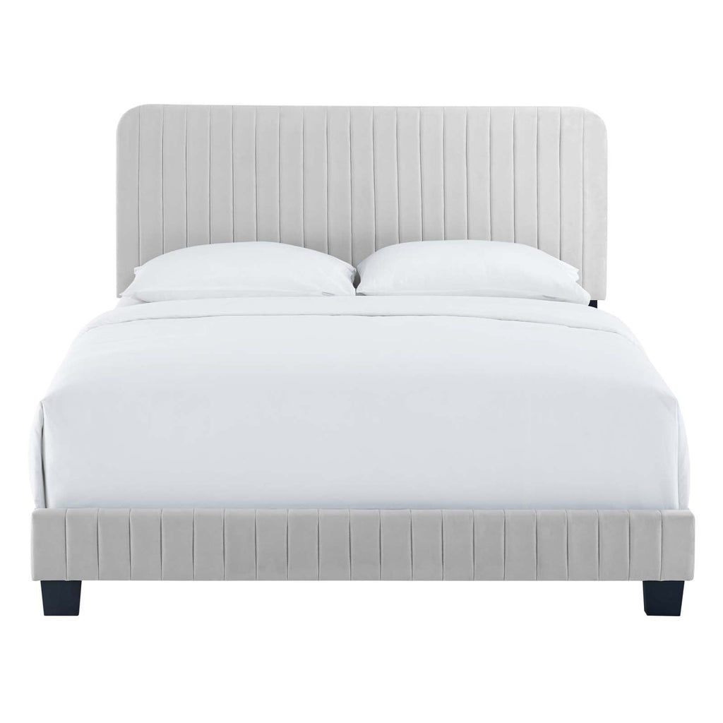 Celine Channel Tufted Performance Velvet King Bed by Modway