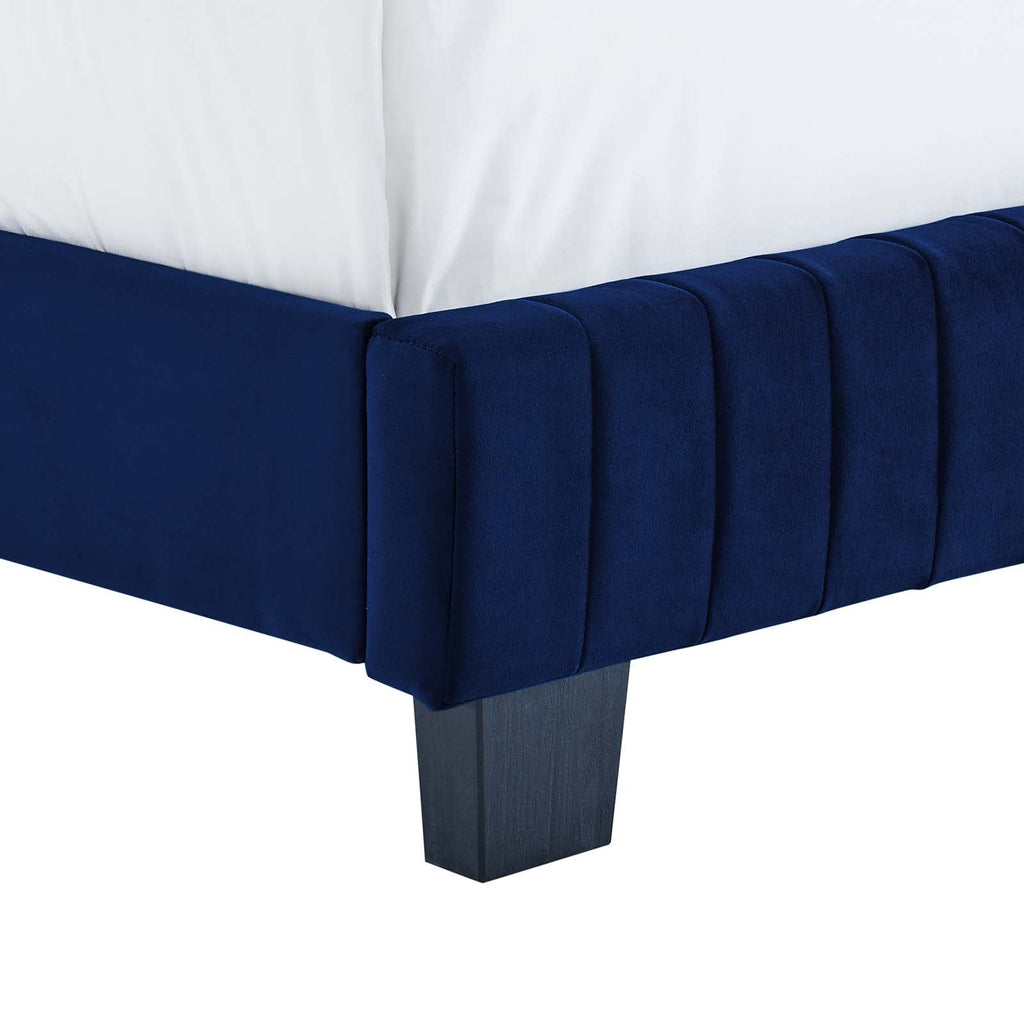 Celine Channel Tufted Performance Velvet King Bed by Modway