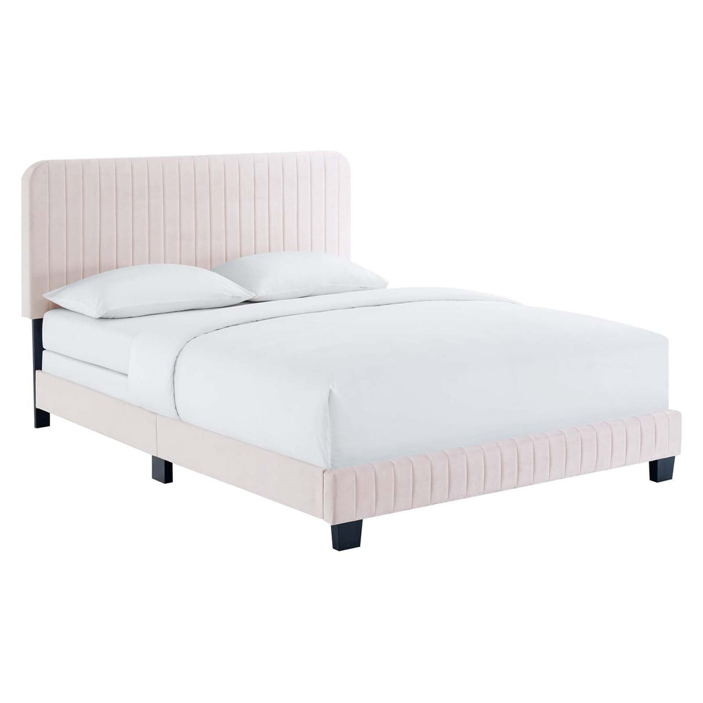 Celine Channel Tufted Performance Velvet King Bed by Modway