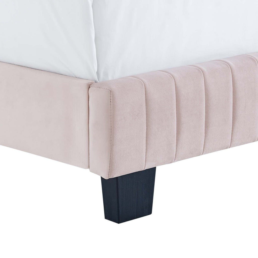 Celine Channel Tufted Performance Velvet King Bed by Modway