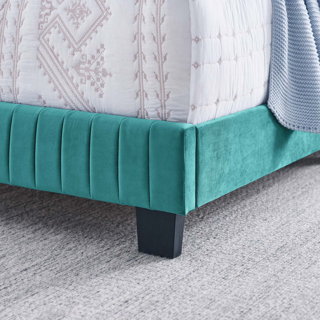 Celine Channel Tufted Performance Velvet King Bed by Modway