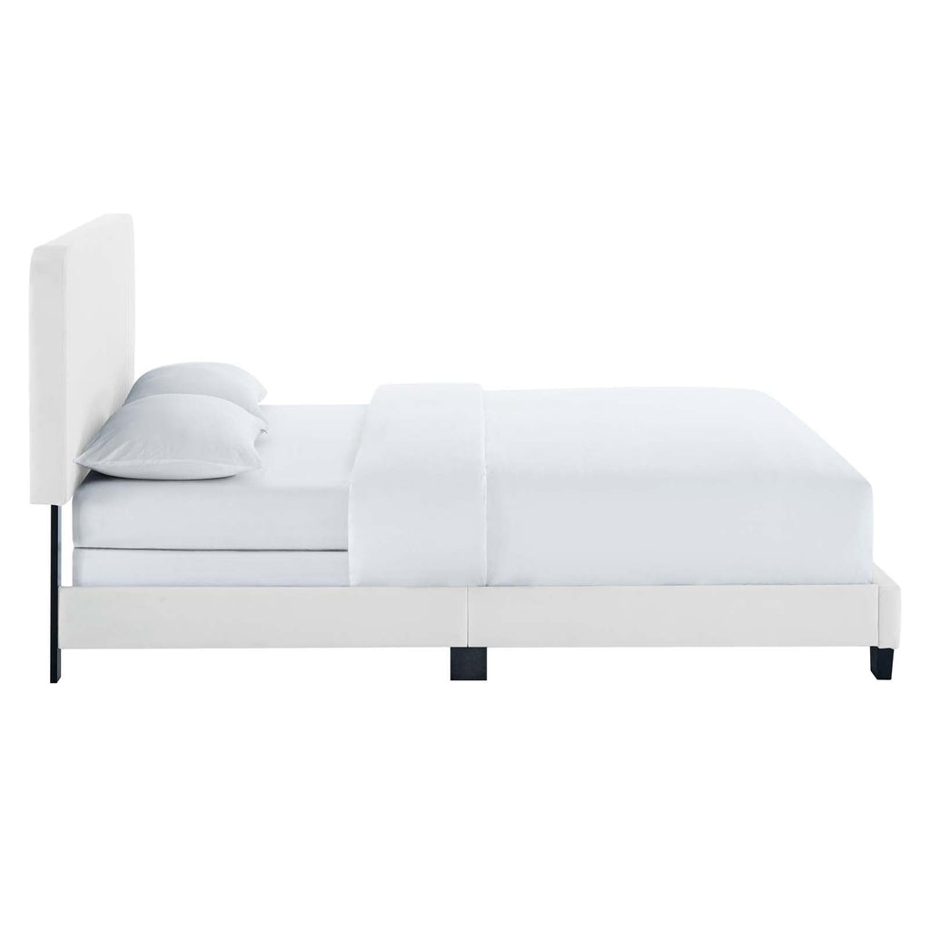 Celine Channel Tufted Performance Velvet Queen Bed by Modway