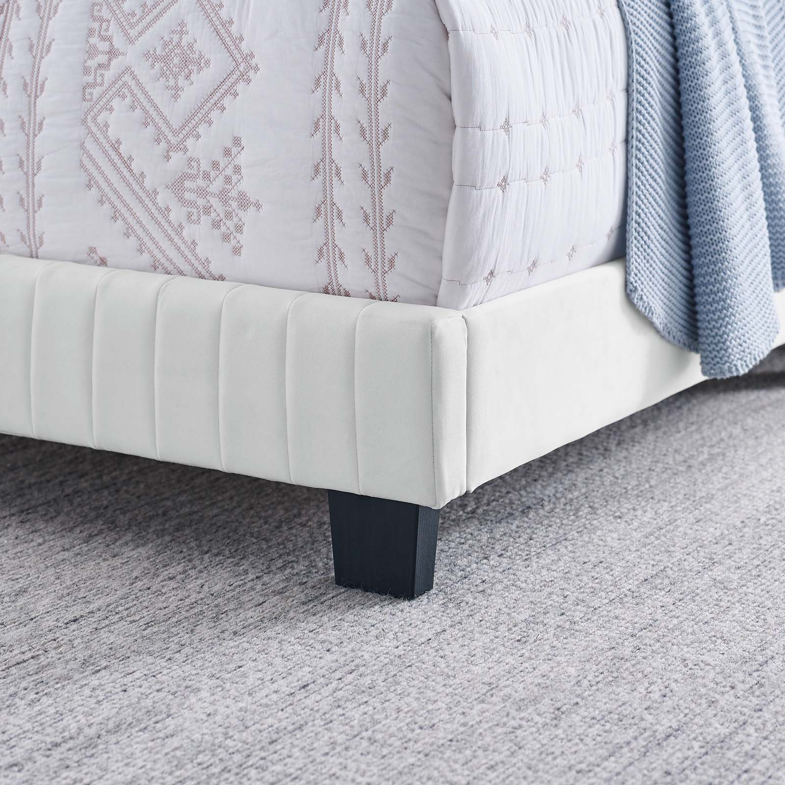Celine Channel Tufted Performance Velvet Queen Bed by Modway