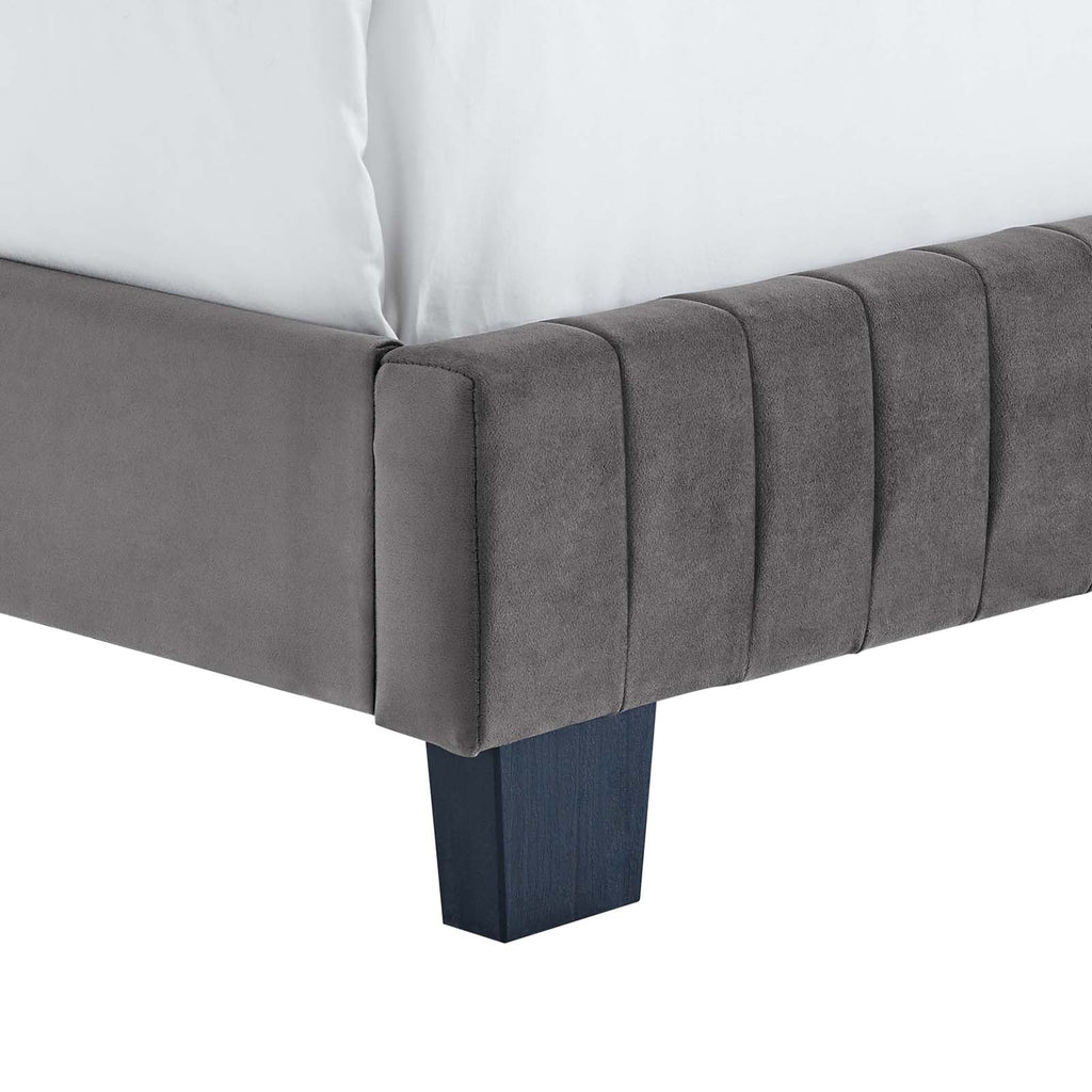 Celine Channel Tufted Performance Velvet Full Bed by Modway