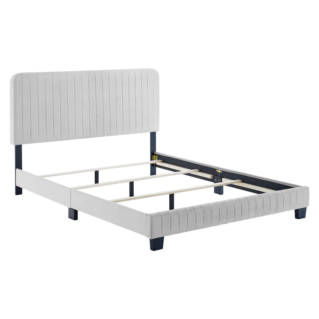 Celine Channel Tufted Performance Velvet Full Bed by Modway