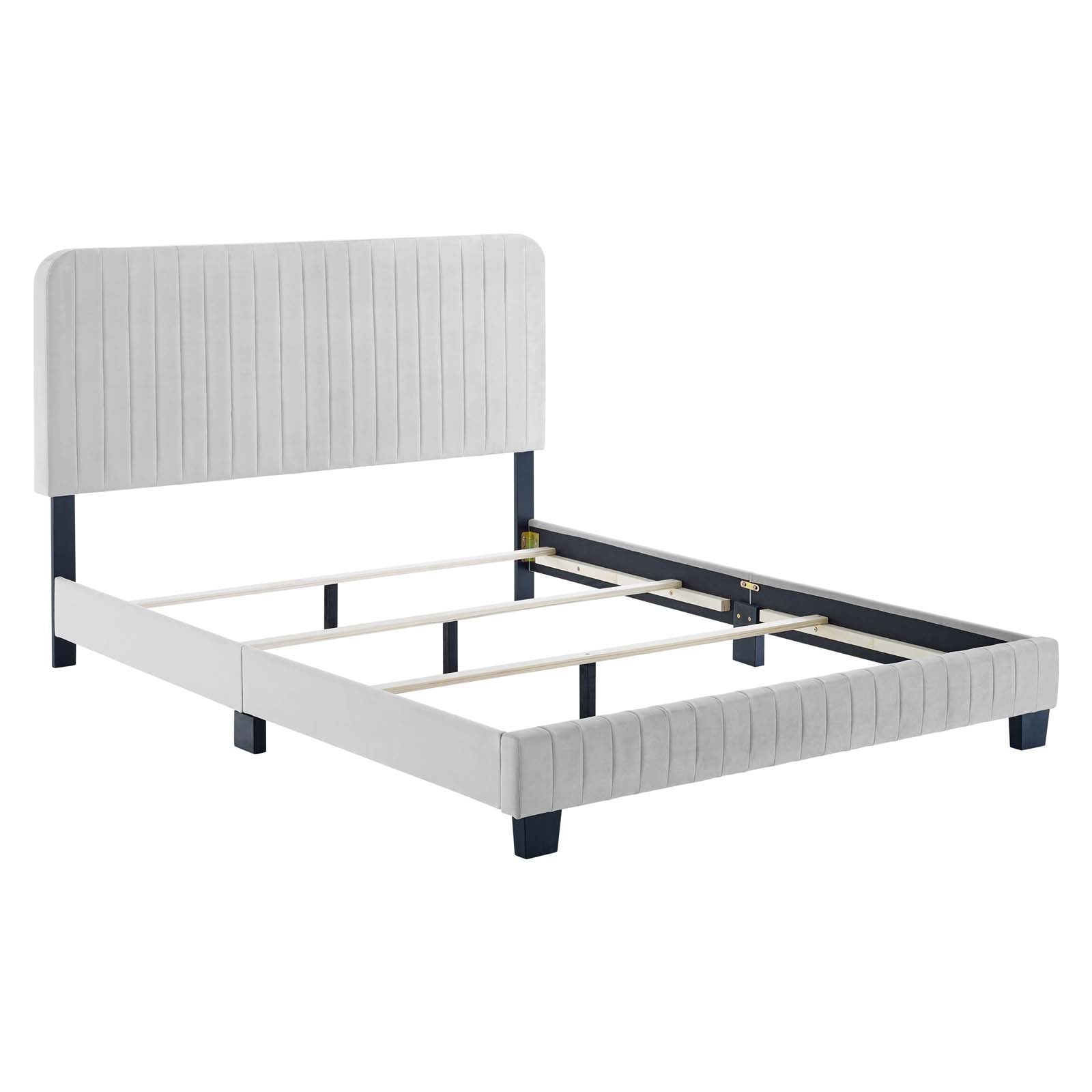 Celine Channel Tufted Performance Velvet Full Bed by Modway