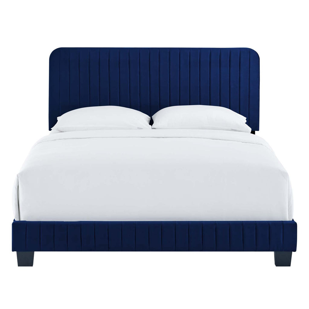 Celine Channel Tufted Performance Velvet Full Bed by Modway