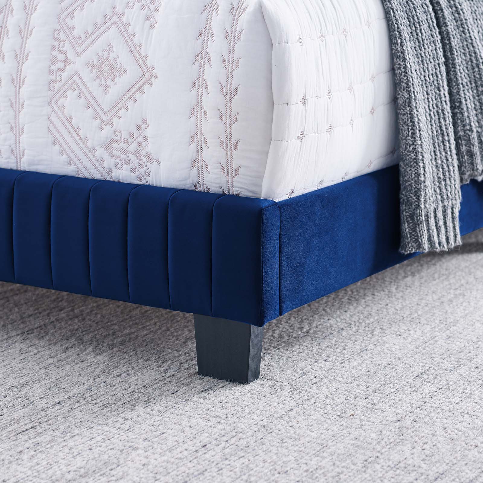 Celine Channel Tufted Performance Velvet Full Bed by Modway