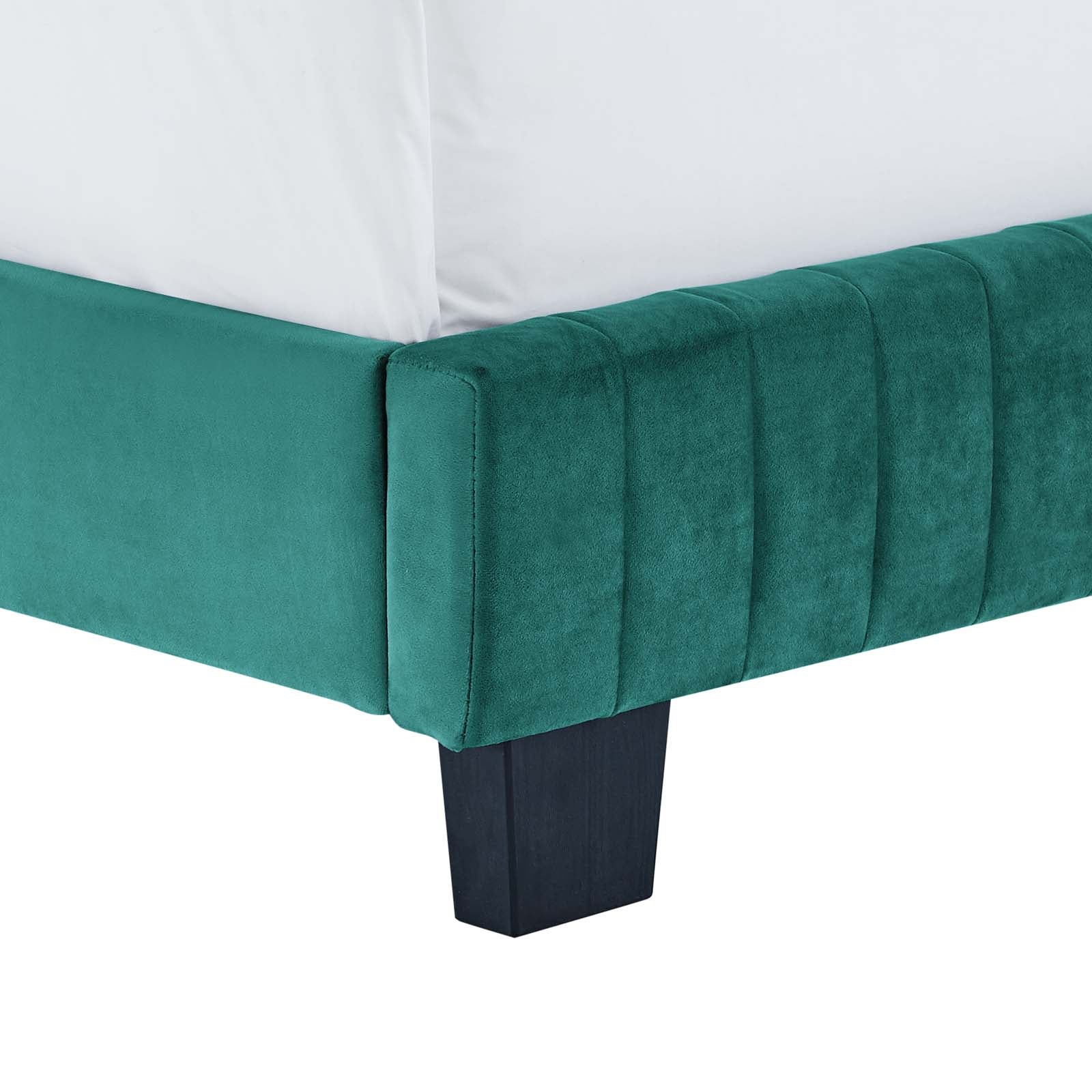 Celine Channel Tufted Performance Velvet Twin Bed by Modway