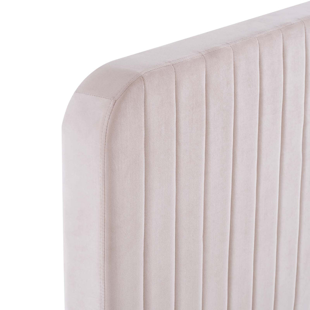 Celine Channel Tufted Performance Velvet Queen Platform Bed by Modway