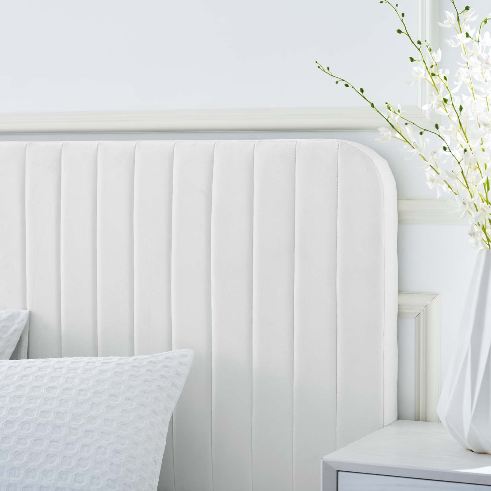 Celine Channel Tufted Performance Velvet Queen Platform Bed by Modway