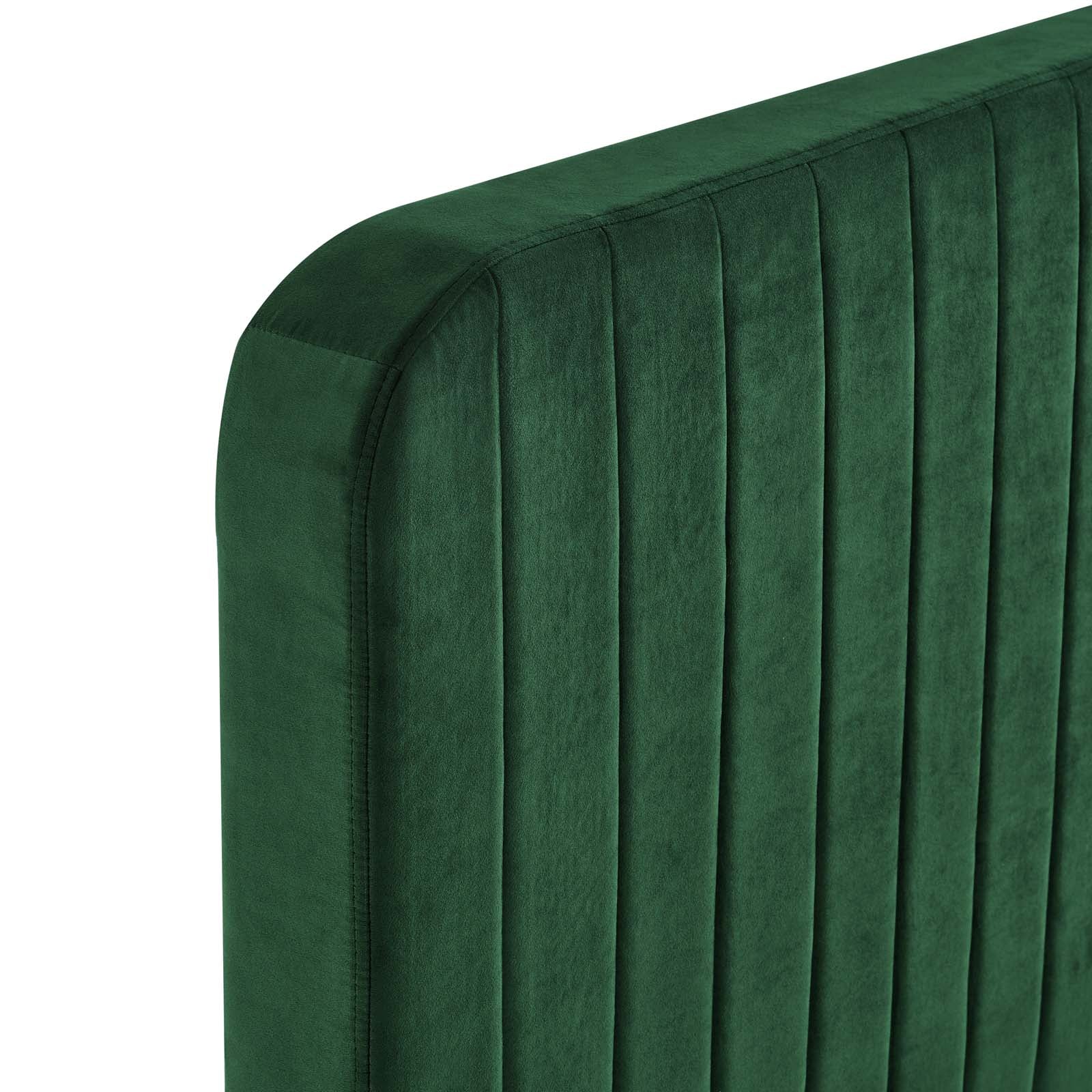 Celine Channel Tufted Performance Velvet Full Platform Bed by Modway
