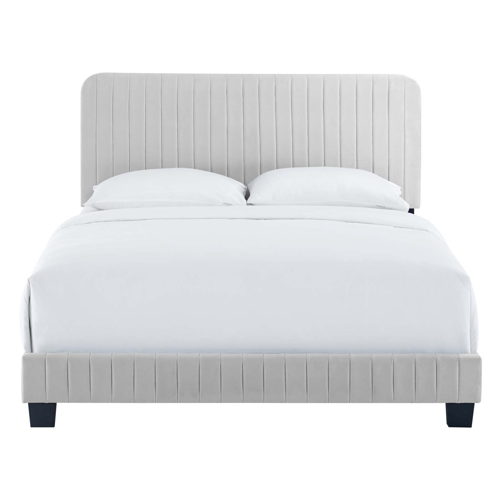 Celine Channel Tufted Performance Velvet Full Platform Bed by Modway