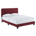 Celine Channel Tufted Performance Velvet Full Platform Bed by Modway