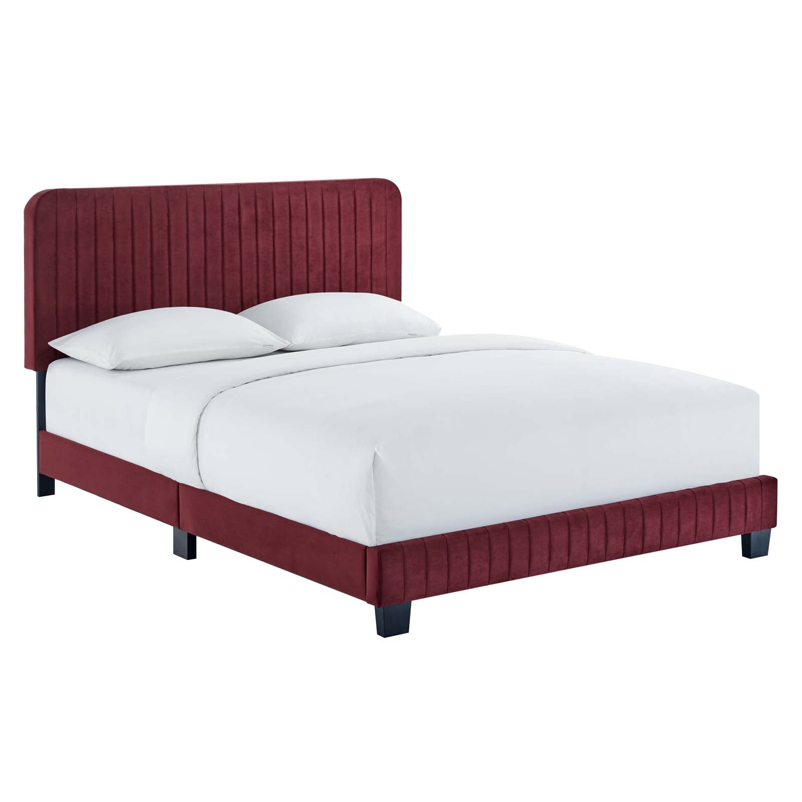 Celine Channel Tufted Performance Velvet Full Platform Bed by Modway