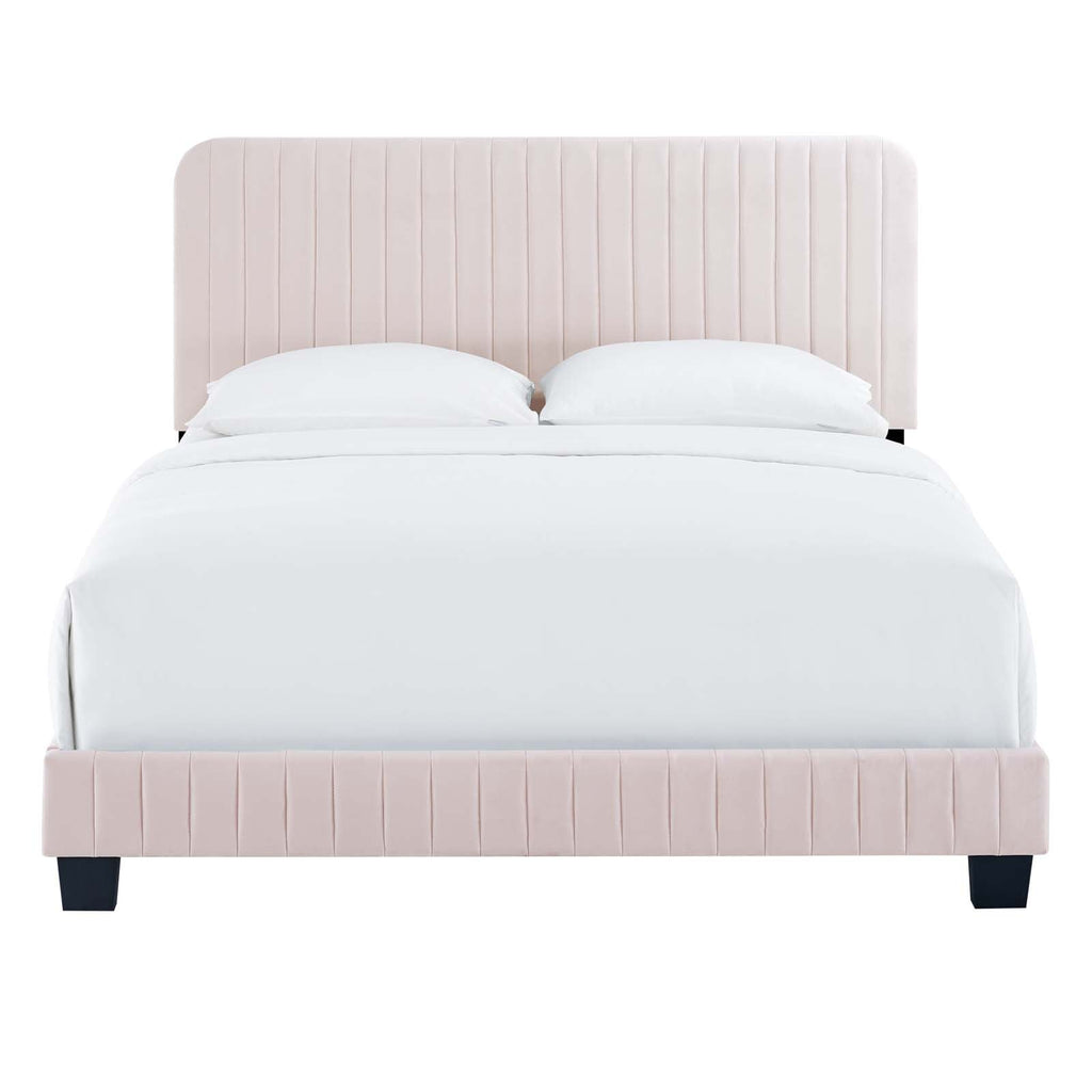 Celine Channel Tufted Performance Velvet Full Platform Bed by Modway