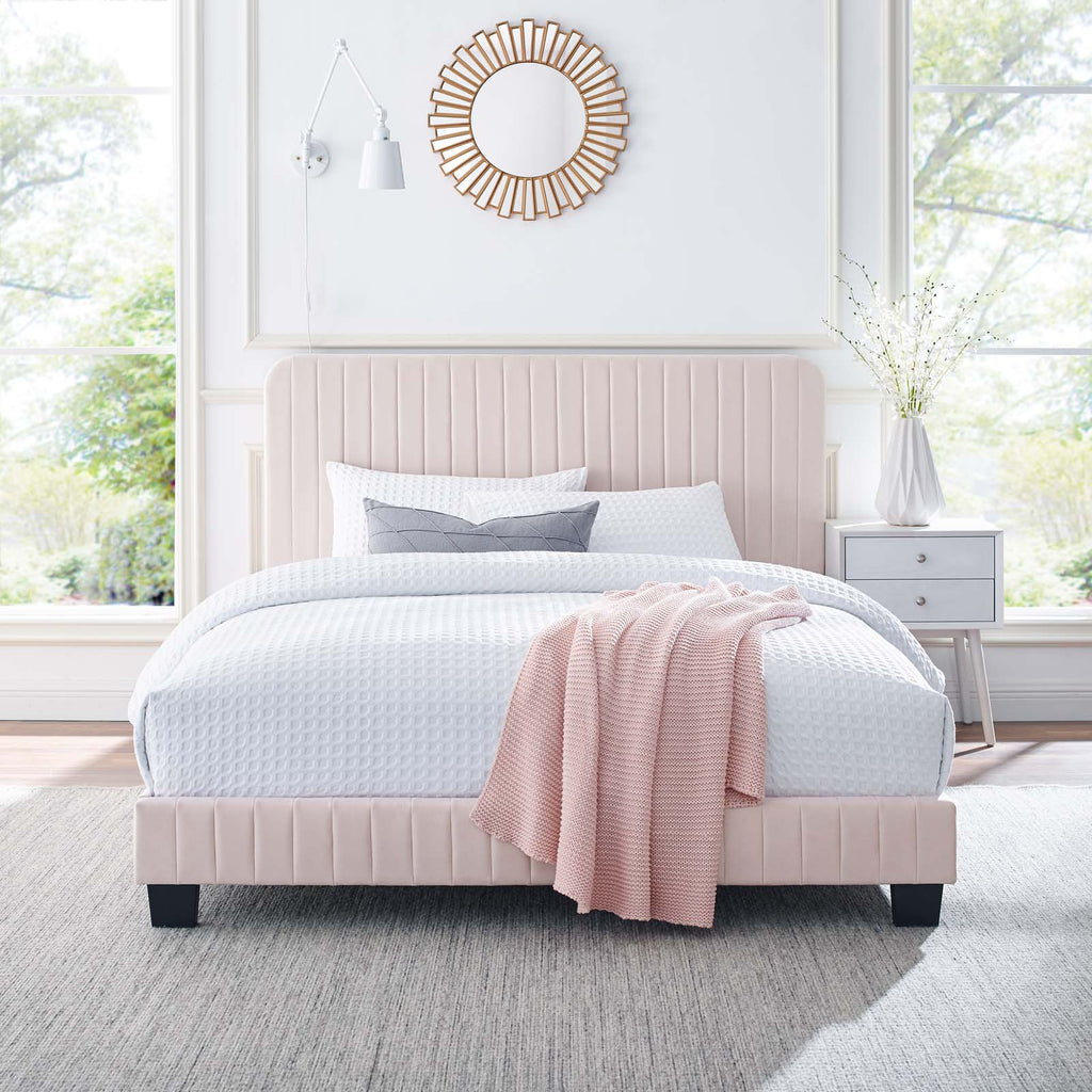 Celine Channel Tufted Performance Velvet Full Platform Bed by Modway