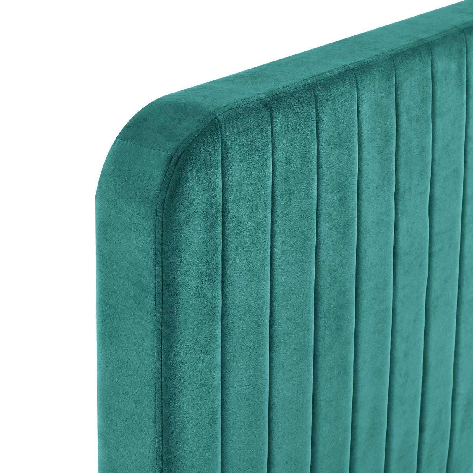 Celine Channel Tufted Performance Velvet Full Platform Bed by Modway
