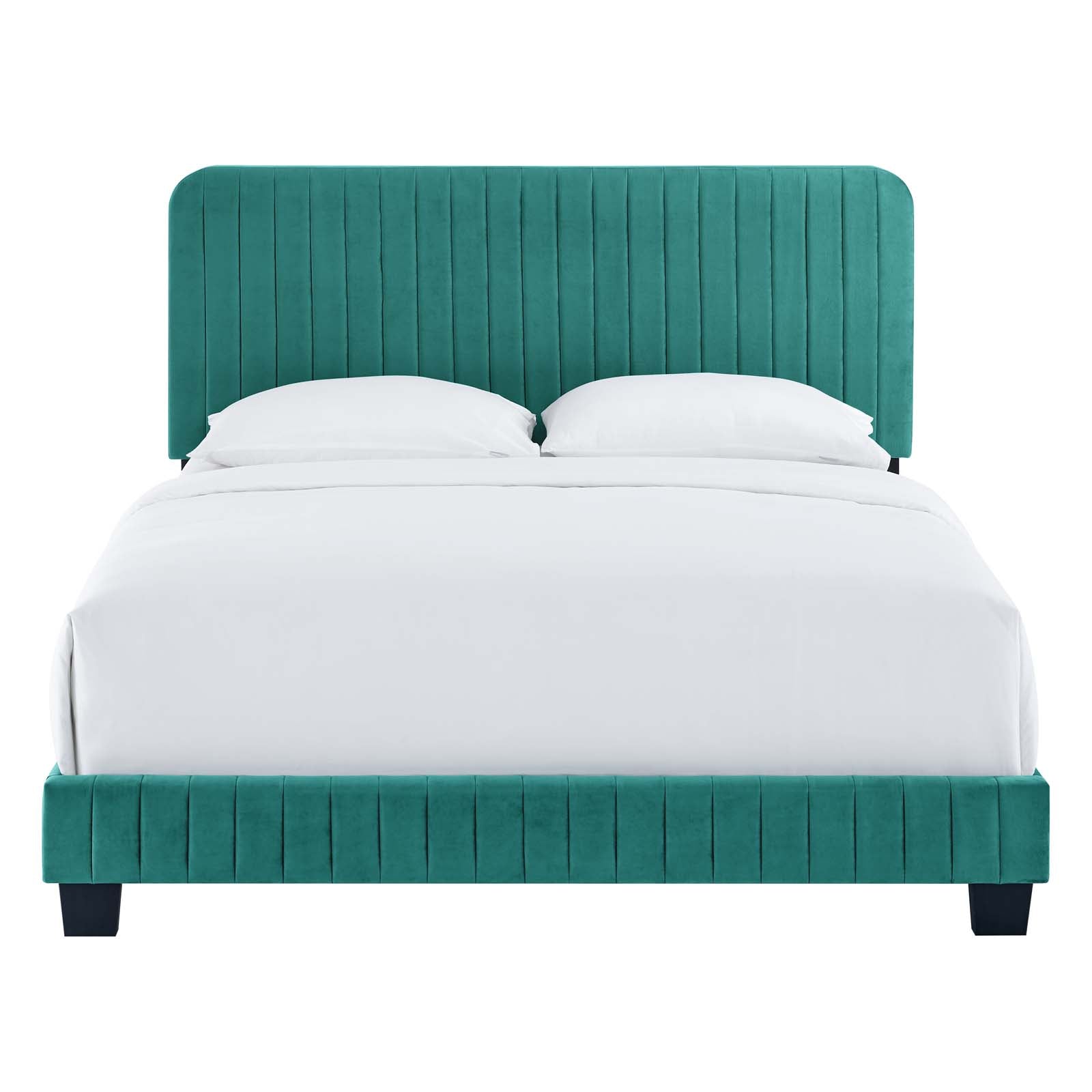 Celine Channel Tufted Performance Velvet Full Platform Bed by Modway