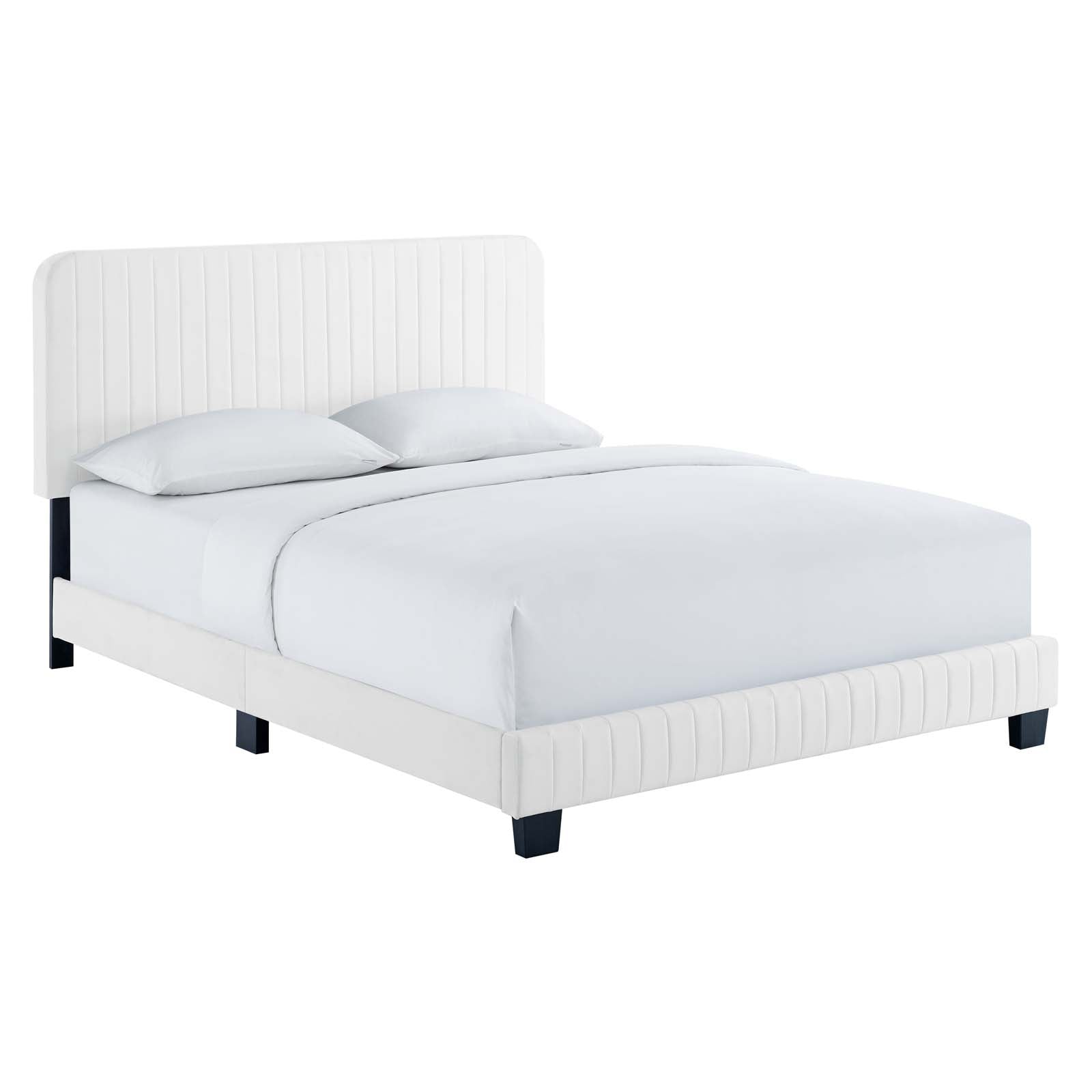 Celine Channel Tufted Performance Velvet Full Platform Bed by Modway